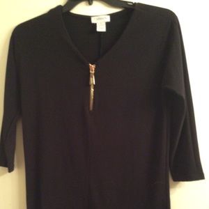 Carmen XS Black Stretch Top